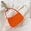 Simple Nylon Women Underarm Shoulder Bag Purse Small Lady Solid Travel Handbags