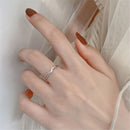 Gift Adjustable Alloy Women Line Rings Geometric Ring Opening Simple