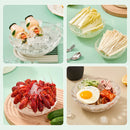 Homemade Ice Bowl Molds DIY Quick-Freezing Creative Container (White S)