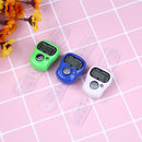 Stitch Marker Row Finger Ring Counter LCD Electronic Tally Counter (White)