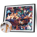 Oil Paint By Numbers Picture DIY Painting Lovely Cat Drawing on Canvas Art