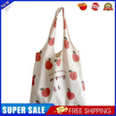 Fashion Women Peach Print Canvas Shoulder Shopping Bag Tote Handbags (A)