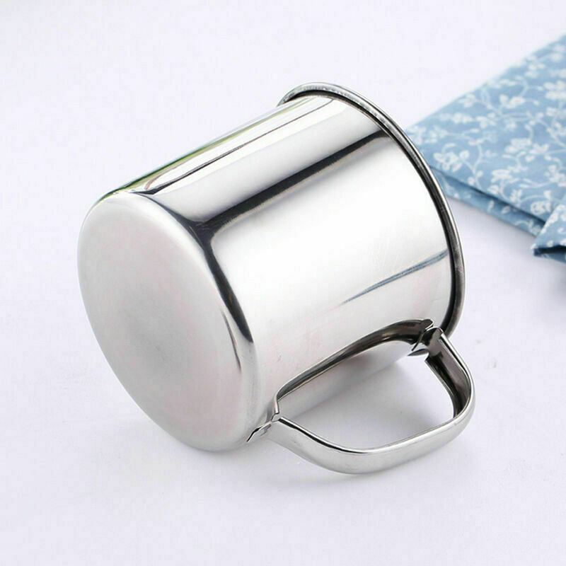 Alloy D Shape Cup Water Mug 400ml Capacity Coffee Water Y7X0 Cup V7W3 M8Z3