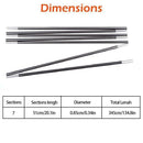 Outdoor Tent Canopy Tarp Poles Tent Canopy Support Canopy Iron Rods R9V5