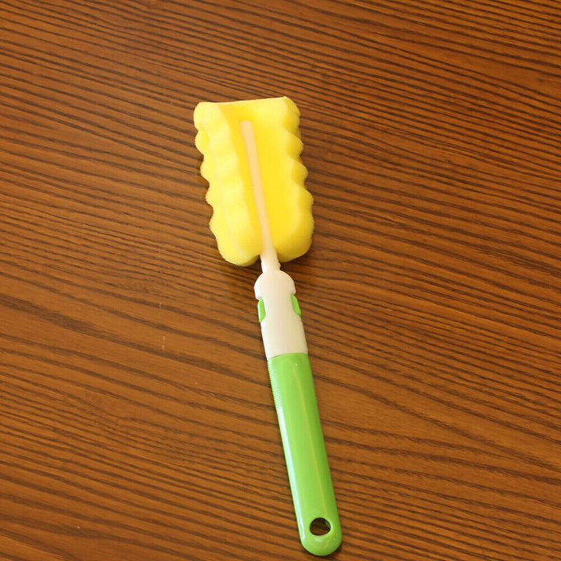 30CM Lengthened Detachable Baby Clean Sponge Special Bottle Brush (Green)