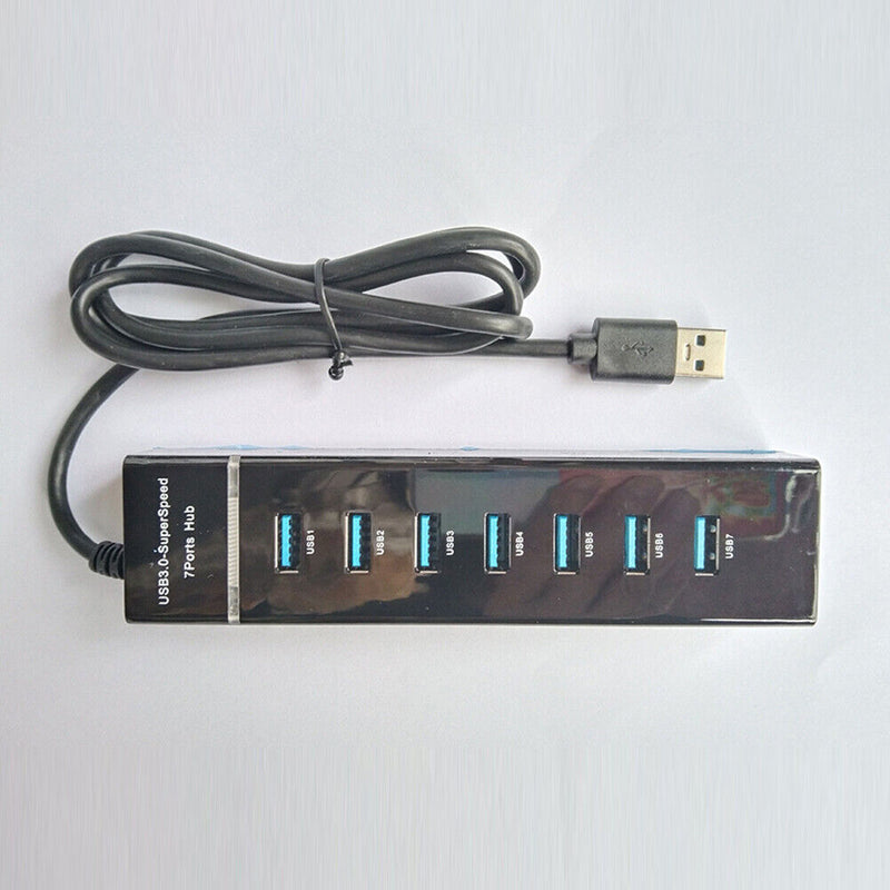 Universal USB Hub Docking Station PC Accessory Plug-and-Play (7 Port-120cm)
