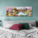 5D DIY Full Drill Diamond Painting Bridge Crane Cross Stitch Embroidery Craft