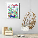 5D Flag Flower Mosaic Diamond Painting Drawing Partial Special Shape Drill Craft