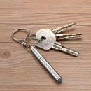 1pcs Metal Key Ring Steel Telescopic Pen Portable 67mm P0P7 E6B4