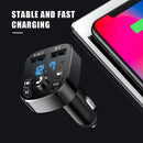 Bluetooth FM Transmitter MP3 Player Dual USB Car Charger Fast Charger Adapter