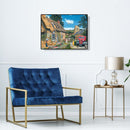 5D DIY Diamond Painting Mountain House Full Drill Picture Embroidery Home Dec
