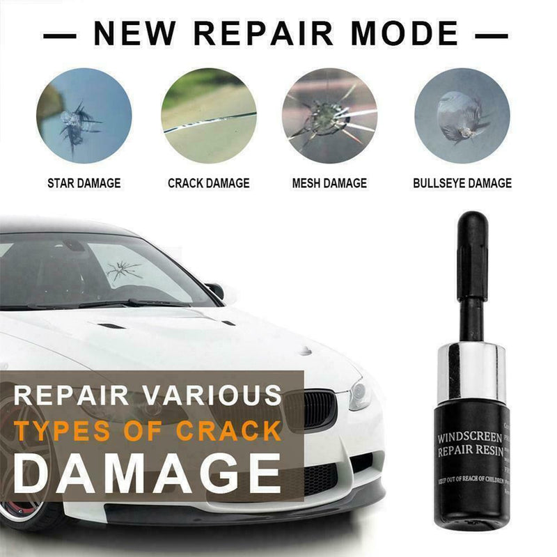 1 Set Windshield Repair Kit Window Glass Crack Car Sale Tool Windscreen E2Z4