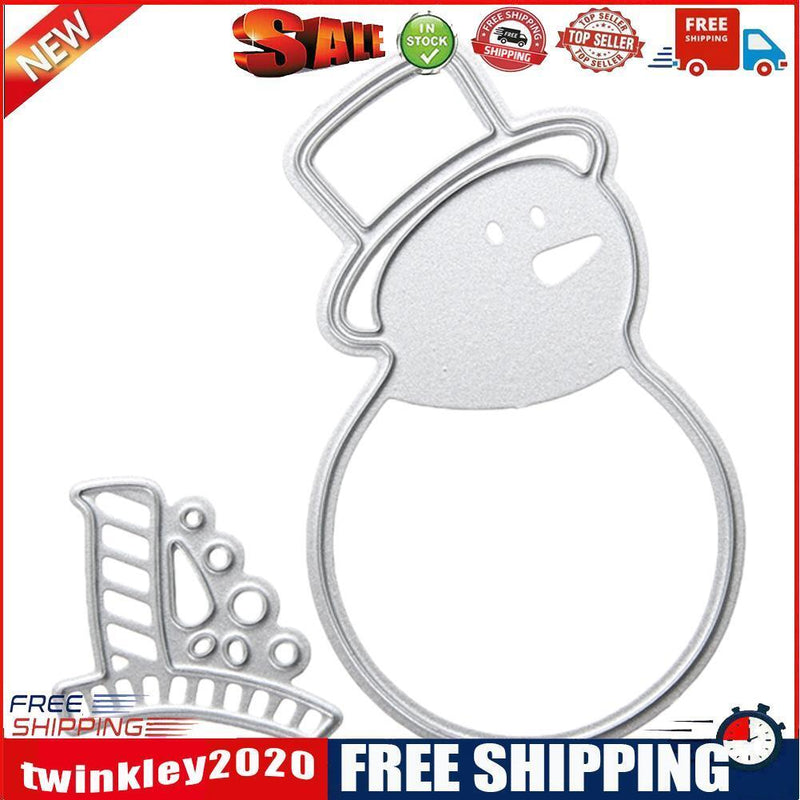 Snowman DIY Metal Stencil for Scrapbook Embossing Craft Cutting Die Decor