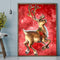 5D DIY Full Drill Round Shape Deer Rhinestone Diamond Drawing Home Decoration