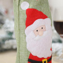 Christmas Bottle Cover Santa Claus Snowman Red Wine Bottles Decor Set for Xmas