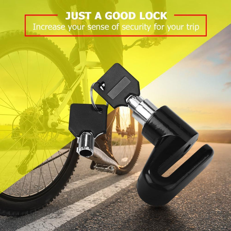 Anti-theft Disk Disc Brake Rotor SafetyLock for Scooter Motorcycle (Black) Newly