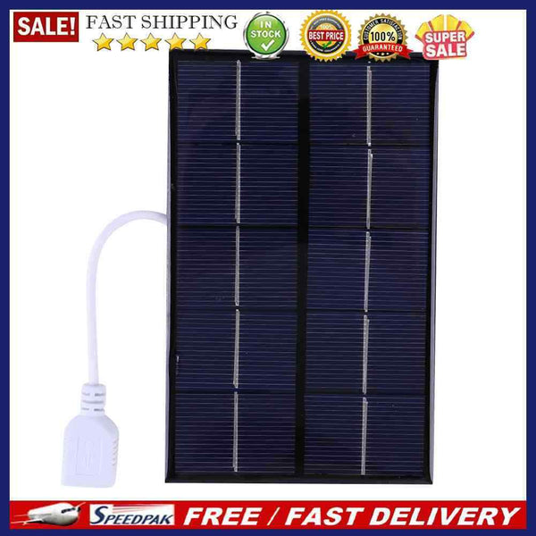 USB Solar Panel 5W 5V DIY Solar Charger 88x142mm for 3-5V Battery/Mobile Ph