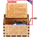 Wooden Music Box, Engraved Musical Box, Valentine Gifts for Girlfriend Women