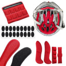 Helmet Padding Kit Sponge Pad Bike Motorcycle Replacement Pads with Insect Net~~