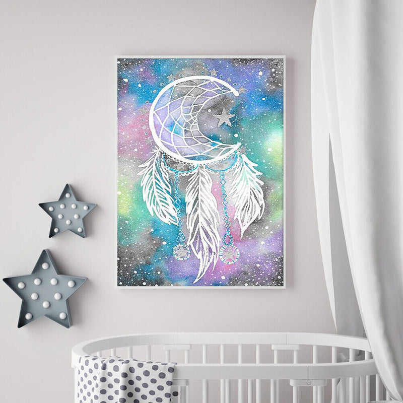 5D DIY Full Drill Diamond Painting Dreamcatcher Cross Stitch Kits Bedroom Decor