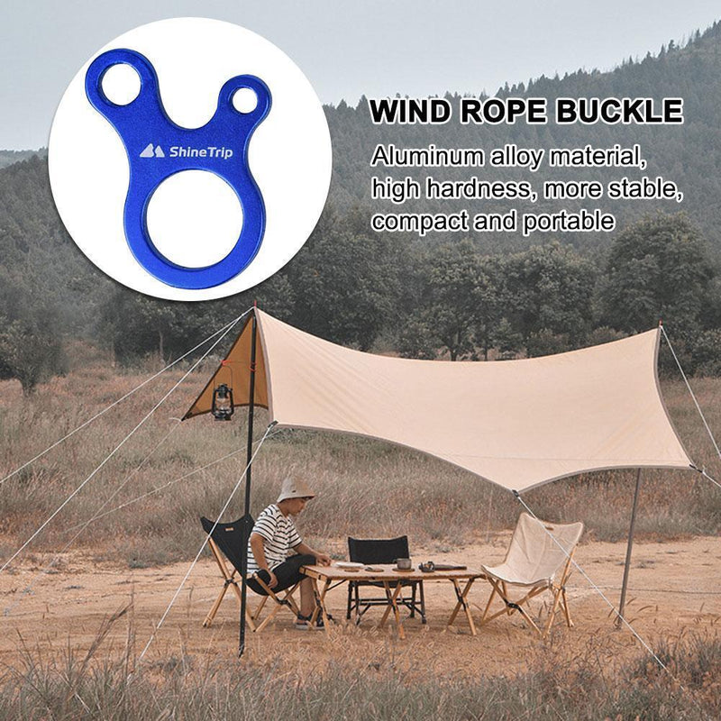 ShineTrip 10x Outdoor Camping Tent Rope Buckles Tensioner Fastener (Blue)