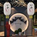 Japanese Lantern with Tassel Waterproof Festival Hanging Light Decor (I) Newly
