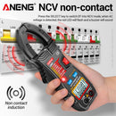 ANENG CM81 6000 Counts Clamp Meter DC AC Auto Range NCV Multimeter (Black) Newly