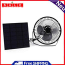 5W Greenhouse USB Solar Exhaust Fan Power Bank Mini Solar Panel Fan Fans