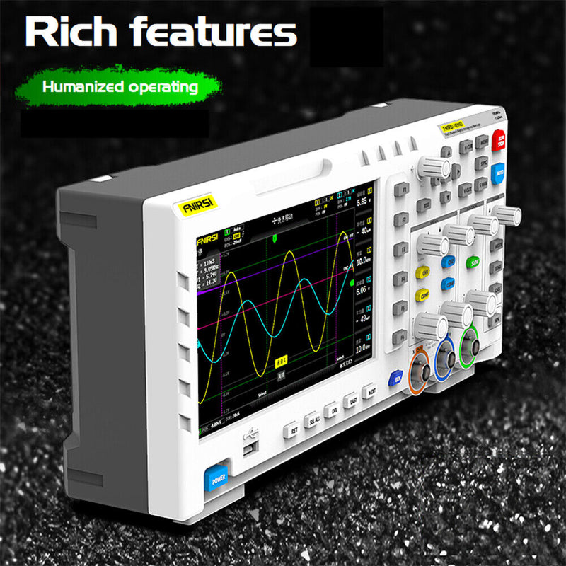 2 in 1 2 Channels 7 inch TFT LCD Digital Oscilloscope Signal Generator
