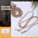 Synthetic Leather Purse Chain Strap Length 47.2 Inch for Shoulder Crossbody B