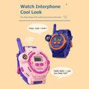 #A 2pcs Multifunctional LED Smart Watch Compass Walkie Talkies Parent-child Toys