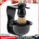 3 in 1 Shaving Soap Bowl+Shaving Brush+Shaving Stand Bristle Hair Shaver Newly