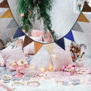 Rosgold Happy Birthday Bunting Banner Dekorationen Ballons Folie M0G7