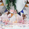 Rosgold Happy Birthday Bunting Banner Dekorationen Ballons Folie M0G7