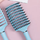 Women Bristle Hairbrush Scalp Massage Comb Wet Curly Hair Detangle Salon Tool