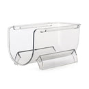 1x Pantry Fridge Stackable Plastic Wine Rack Holder Clear Wine Bottle Organizers
