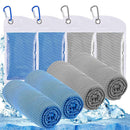 4pcs Yoga Sport Cold Cooling Towel Running Football Microfiber Summer Ice Towels