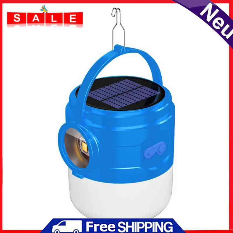 Solar LED Camping Light Portable Lanterns Emergency Lamp Waterproof with Handle