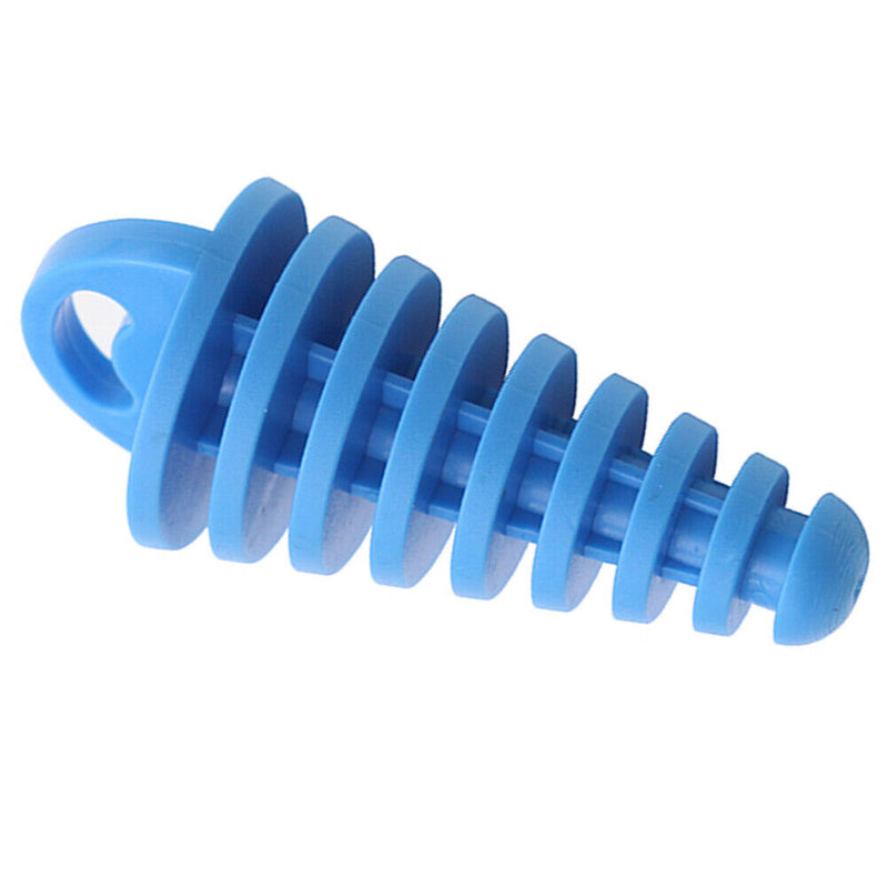 Motorcycle Exhaust Air-bleeder Plug Motocross Muffler Wash Plug (Blue) Newly