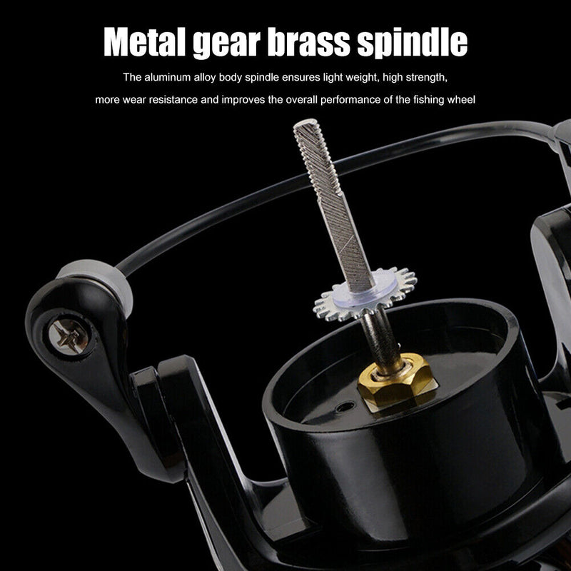 Mini Spinning Fishing Reel 5.2/1 Speed Ratio 13 BBs Metal Line Cup Fishing