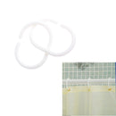 Pack of 12 Shower Curtain Hook Hanger Plastic Ring Bath Drape Loop Clasp Newly
