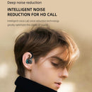 Waterproof Hanging Headphones Bluetooth-compatible Wireless Headset (Black)