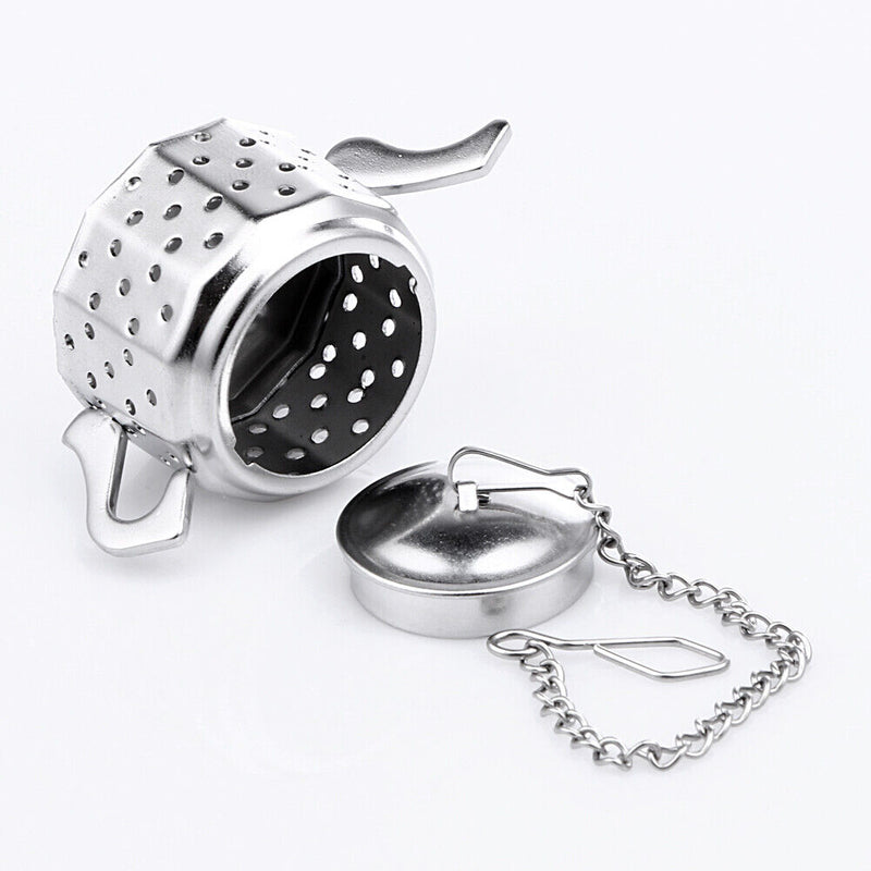 Stainless Steel Teapot Tea Infuser Spice Drink Strainer Herbal Filter Newly