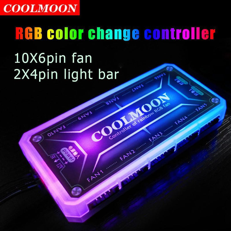COOLMOON RGB Remote Controller DC12V 5A LED Color Intelligent Controller Newly
