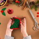 Handicraft Waste Collector Silicone Suctioned Sewing Residue Storager (Red)