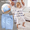 1 Pair Cotton Baby Smile Face Knee Guard Toddler Crawling Knee Pads (Blue) Newly
