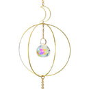Crystal Ball Iron Ring Hanging Pendant Home Garden Decor (16)