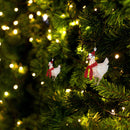 Chicken with Scarf Chicken Family Sign Christmas Tree Hanging Pendant (02)