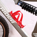 Mountain Bicycle Water Bottle Cage MTB Kettle Stand Rack with Screw (Red)