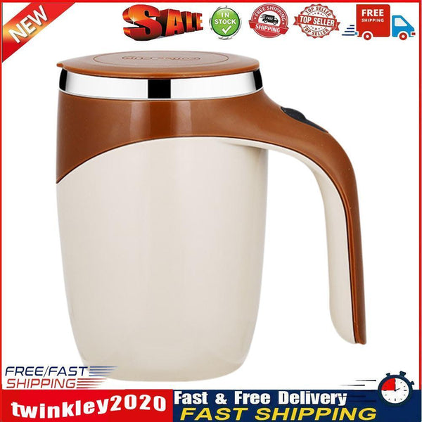 Automatic Electric Lazy Self Stirring Cup Coffee Milk Mixing Mug (Coffee) Newly